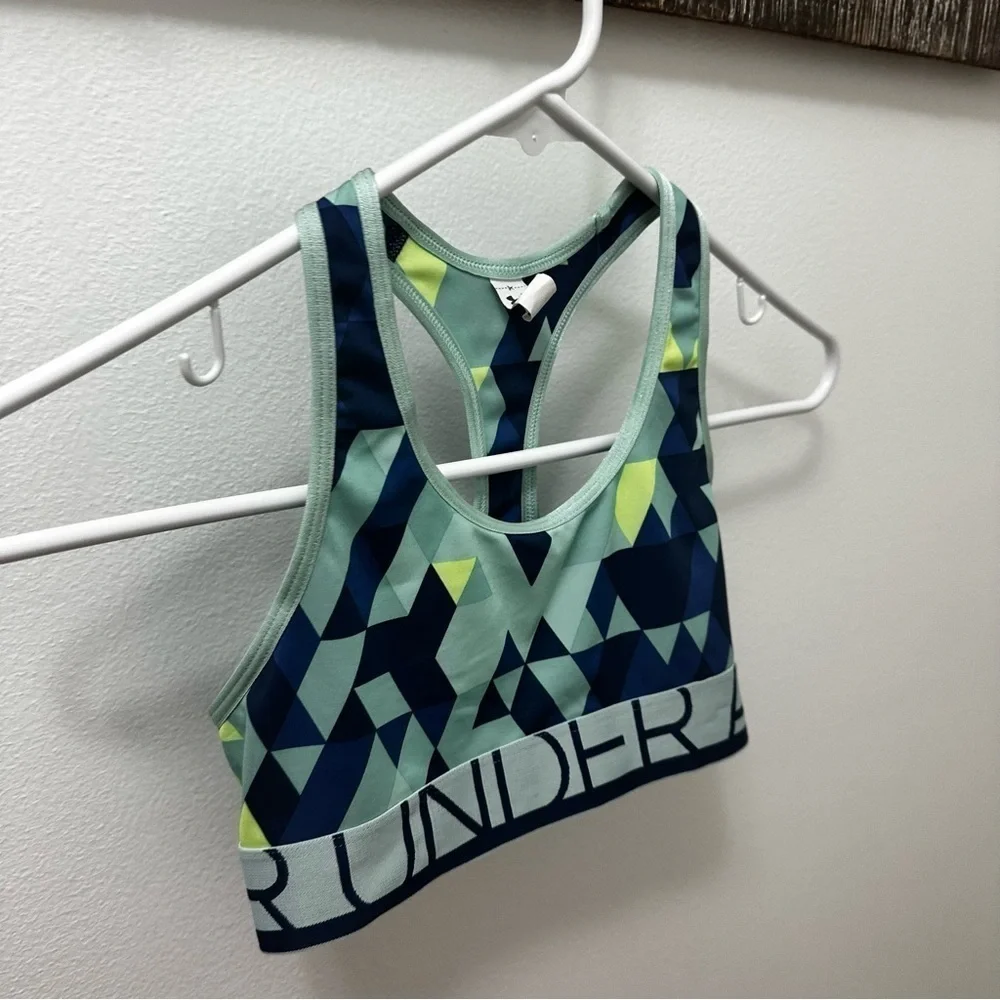 Under Armour kids Armour Mid Crossback Printed Sports Bra
